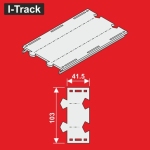 Hacker-Model HCT9715D - TT - Gerade Segment, 2-gleisig, 41,5 x 103 mm (6 Stück)